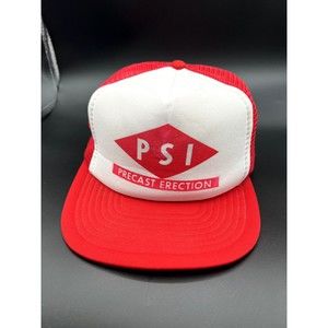 Precast Erection Trucker Hat Red White Taiwan ROC